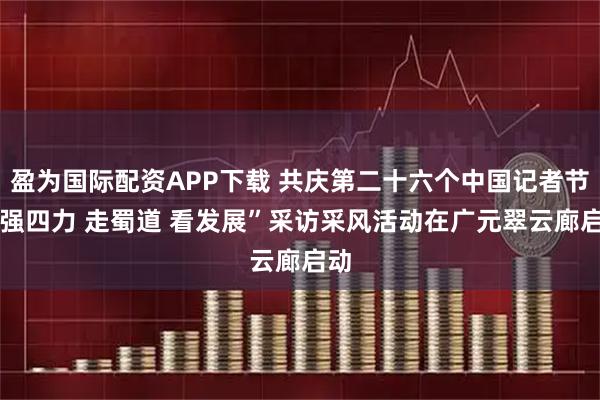 盈为国际配资APP下载 共庆第二十六个中国记者节 “强四力 走蜀道 看发展”采访采风活动在广元翠云廊启动