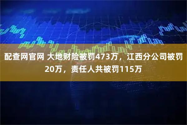 配查网官网 大地财险被罚473万，江西分公司被罚20万，责任人共被罚115万